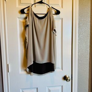 Alice +Olivia - Elegant Beige Sleeveless Top